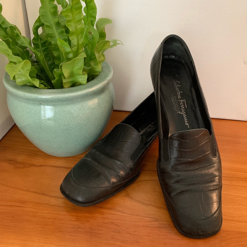 Vintage Salvatore Ferragamo Boutique Dress Shoes